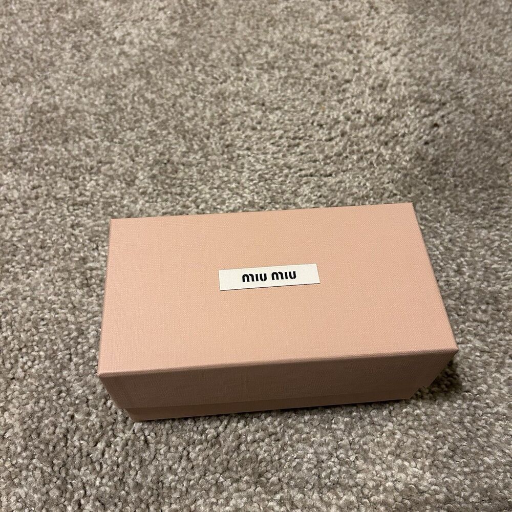 EMPTY REPLACEMENT BOX ONLY - Miu Miu Small Deep Rectangle Box - 7" x 3.5" x 3"
